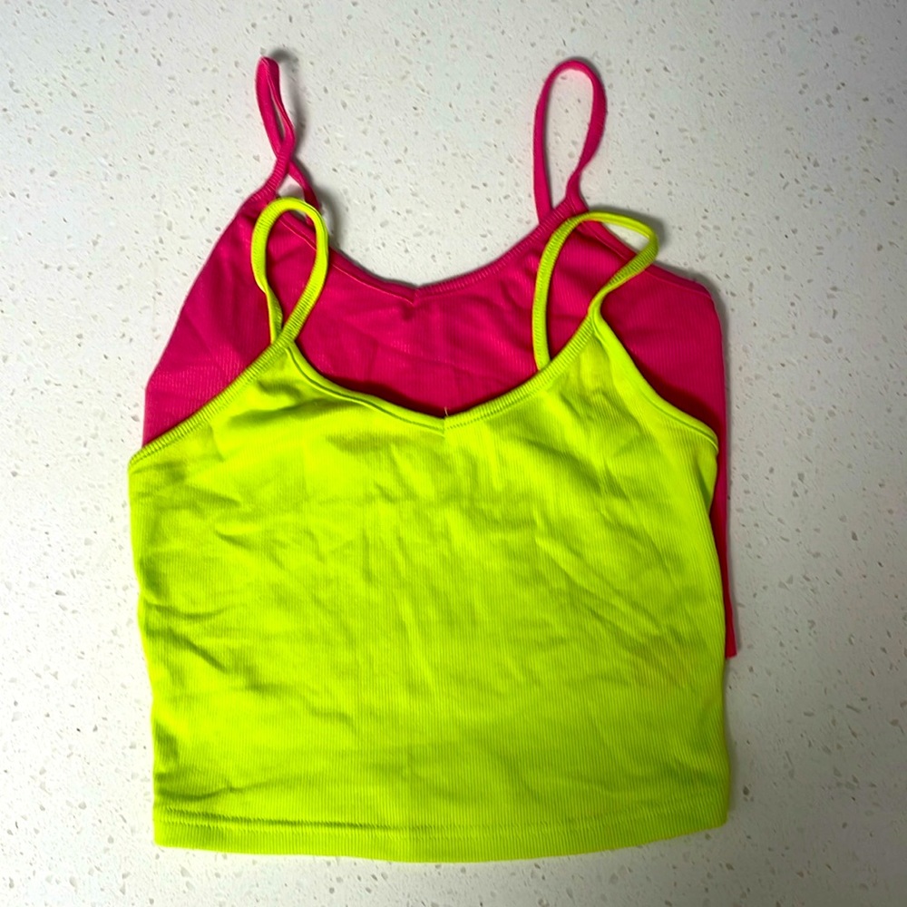 Pack of 2 SHEIN Ribbed Tanks